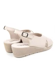 Muya Vienza 31028-551 Anatomik Taban Kadın Sandalet Full Krem 36-40 - 4