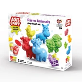 Art Craft Çiftlik Hayvanları Oyun Hamuru Seti 168 Gr. - 3