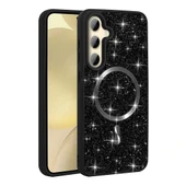 Galaxy S24 FE Kılıf Pırlanta Tasarımlı Magsafe Şarj Özellikli Redclick Mozaik Silikon Kapak thumbnail 2