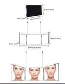 Monozone Makyaj Aynası 3 Yönlü Asılabilen 360° Kancalı Yükseklik Ayarlı Makeup Güzellik Aynası - 5