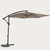 Parasol Şemsiye Krem Çap: 300 cm - 14 kg - Eğilebilme Özelliği - Ayak Çapı: 48 cm - Polyester thumbnail 1