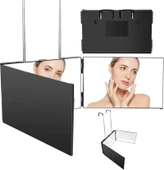 Monozone Makyaj Aynası 3 Yönlü Asılabilen 360° Kancalı Yükseklik Ayarlı Makeup Güzellik Aynası - 2