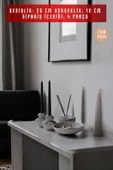 Beyaz Dekoratif Vazo Seti Obje Ev Dekorasyon Masa Üstü Dekor Vazo Seti Model 1013 - 6