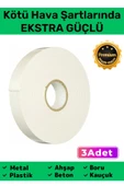 Extra Güçlü Uzun Ömürlü Kuvvetli Yapışkan Kolay Uygulanır İz Bırakmaz Çift Taraflı Köpük Bant 3 Adet - 1