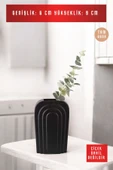 Siyah Dekoratif Vazo Obje Ev Dekorasyon Masa Üstü Dekor Vazo Model 18 thumbnail 3