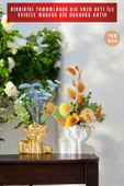 Dekoratif Vazo Seti Obje Ev Dekorasyon Masa Üstü Dekor Vazo Seti Model 28 thumbnail 4