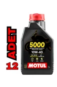 5000 10w40 4t Yarı Sentetik Motor Yağ 1 L (12 ADET) - 1