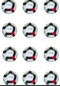 TRYON FT180 KIRMIZI BEYAZ FUTBOL TOPU 12 Lİ ( KOLİ ) - 1