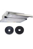 HİBSAN Hibsan 8062 x Inox Karbon Filtreli Aspiratör - 1