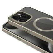 iPhone 15 Pro Max Kılıf Mat Tasarımlı M-safe Wireless Şarj Özellikli Mat Setro Kapak thumbnail 2