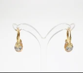 14 Ayar Rose Gold Pullu Küpe - 2