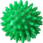 MVS EL EGZERSİZ MASAJ VE DUYU TOPU , YUMUŞAK DİKENLİ TOP YEŞİL  RENK  7 CM - 1