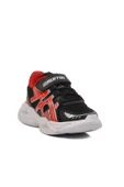 Aspor Siyah Kırmızı Cırtlı Fileli Hafif Unisex Çocuk Spor Ayakkabı - 3