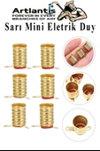 Altı Sarı Mini Duy 10 Adet Deney Duyu Proje İçin Küçük Ampul Yuvası Minyonet Duy Okul Sınıf Elektrik Devre Deney Duyusu - 3
