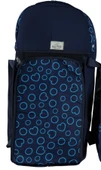 Portbebe Bebek Taşıma ve Bebek Bakım Çantası İkili Set Pratik Günlük Kullanım Kalpli Model - 5