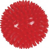 MVS EL EGZERSİZ MASAJ VE DUYU TOPU , YUMUŞAK DİKENLİ TOP KIRMIZI RENK  9 CM - 1