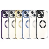 iPhone 15 Kılıf Kamera Korumalı Logo Gösteren Omega Kapak thumbnail 2