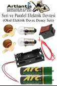 Seri ve Paralel Basit Elektrik Devresi 1 Paket Deney Seti Sarı Mini Duy 2 Adet Mini Ampul 2 Adet Anahtar İş Eğitimi Seti thumbnail 1