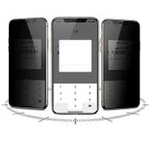 iPhone 15 Pro Max 5D Privacy Cam Ekran Koruyucu thumbnail 3