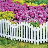 Omnipazar IRK-SB100 Sümbül Plastik Bahçe Dekorasyon Çiti 4'lü Set - 4