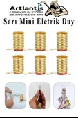 Seri ve Paralel Basit Elektrik Devresi 1 Paket Deney Seti Sarı Mini Duy 4 Adet Mini Ampul 4 Adet Anahtar İş Eğitimi Seti - 4