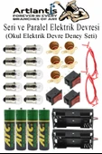 Seri ve Paralel Basit Elektrik Devresi 1 Paket Deney Seti Sarı Mini Duy 5 Adet Mini Ampul 10 Adet Anahtar İş Eğitimi Set - 1