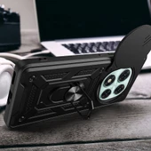 Xiaomi Redmi Note 14 Pro 5G Kılıf Magnetik Standlı Kamera Korumalı Sürgülü Vega Kapak thumbnail 6