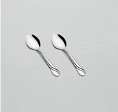 Nehir safir çay kaşık - 6 lı paslanmaz çelik çay kaşığı 18/10 - 1