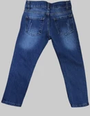 Erkek Çocuk Denim Mavi Tırtıklı Ligrasız Kot Pantolon thumbnail 2