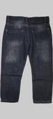 Erkek Çocuk Denim Çizgili Füme Tırtıklı Ligrasız Kot Pantolon - 2