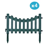 Omnipazar IRK-SB105 Sarmaşık Plastik Bahçe Dekorasyon Çiti 4'lü Set - 1