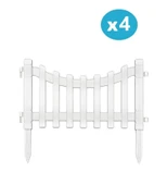 Omnipazar IRK-SB105 Sarmaşık Plastik Bahçe Dekorasyon Çiti 4'lü Set - 3