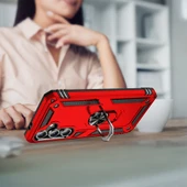 Samsung Galaxy S24 FE Kılıf Vega Tank Sert Yüzüklü Standlı Zırh Koruma Kapak thumbnail 7