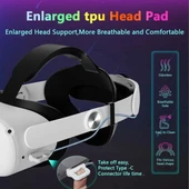 Oculus Quest 2 için 10000mAh Pilli Kafa Bandı - 6