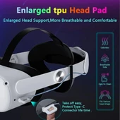 Oculus Quest 2 için Pilli Kafa Bandı - 6