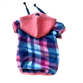 Mini Suqare Pie Kapşonlu Sweatshirt Ceket Kedi Süeteri Kıyafeti - 7