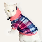Mini Suqare Pie Kapşonlu Sweatshirt Ceket Kedi Süeteri Kıyafeti - 3