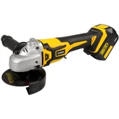 KÖMÜRSÜZ AKÜLÜ AVUÇ TAŞLAMA 115 MM 2*4 AH AKÜ  X-LİON - 1