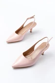 ST-1152 Pembe Rugan Günlük 7 cm Topuklu Kadın Ayakkabı thumbnail 4