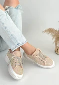 Guji Bej Kot Bağcıklı Spor Ayakkabı - 1