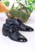 Pierre Cardin 7058 Siyah Rugan Damat Ayakkabısı Takım Ayakkabısı Erkek Klasik Ayakkabı thumbnail 1