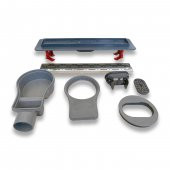 30 cm Seramik Etekli Plastik Kasalı Paslanmaz Duş Kanalı - 8