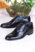 Pierre Cardin 7018 Siyah Açma Damat Ayakkabısı Takım Ayakkabısı Erkek Klasik Ayakkabı - 3