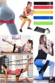 5 Li Set Aerobik Bandı Fitness Egzersiz Plates Direnç Lastiği Crossfit Kas Germe Ve Jimnastik Seti - 1
