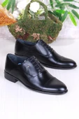 Pierre Cardin 7018 Siyah Açma Damat Ayakkabısı Takım Ayakkabısı Erkek Klasik Ayakkabı - 1