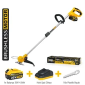 SGS PROFESYONEL AKÜLÜ ÇİM KENAR KESME 20V 1X4.0 Ah (KÖMÜRSÜZ MOTOR) - 1