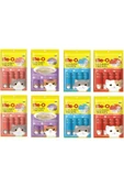 me-o Creamy Treats 8'li Paket 4 Çeşit Karma Kedi Sıvı Ödülü - 1