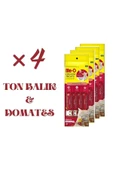 me-o Meo Creamy Treats Sıvı Kedi Ödül Maması 4 Lü Set Ton Balığı&domates Sütü 4x15 gr Toplam 240 gr - 1