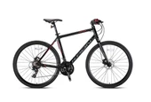 KRON SPX 100 28 JANT 21 VİTES HİDROLİK DİSK FREN SHİMANO SİSTEM ŞEHİR BİSİKLETİ 22" SİYAH-KIRMIZI/FÜME(KRN21-606) - 2