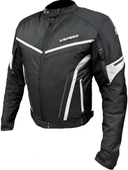 Zeus 4 Mevsimlik Korumalı Motosiklet Montu Yeni Sezon Siyah Beyaz - 1